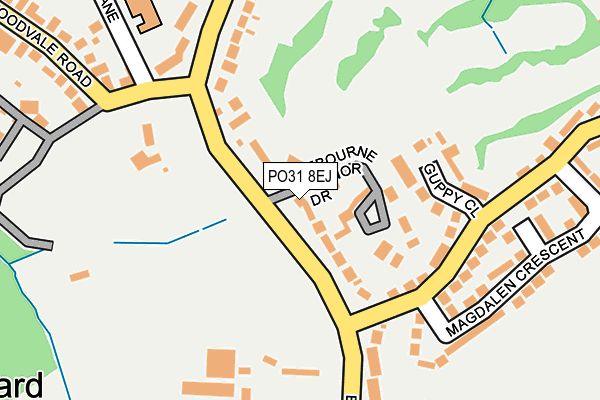 PO31 8EJ map - OS OpenMap – Local (Ordnance Survey) PO31 8EJ map - OS OpenMap – Local (Ordnance Survey)