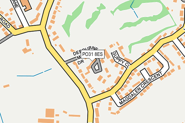 PO31 8ES map - OS OpenMap – Local (Ordnance Survey) PO31 8ES map - OS OpenMap – Local (Ordnance Survey)
