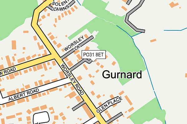 PO31 8ET map - OS OpenMap – Local (Ordnance Survey) PO31 8ET map - OS OpenMap – Local (Ordnance Survey)