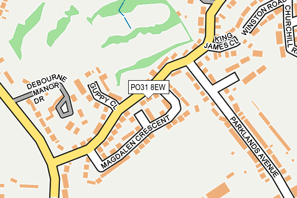 PO31 8EW map - OS OpenMap – Local (Ordnance Survey) PO31 8EW map - OS OpenMap – Local (Ordnance Survey)