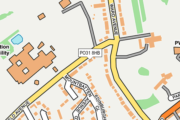 PO31 8HB map - OS OpenMap – Local (Ordnance Survey) PO31 8HB map - OS OpenMap – Local (Ordnance Survey)