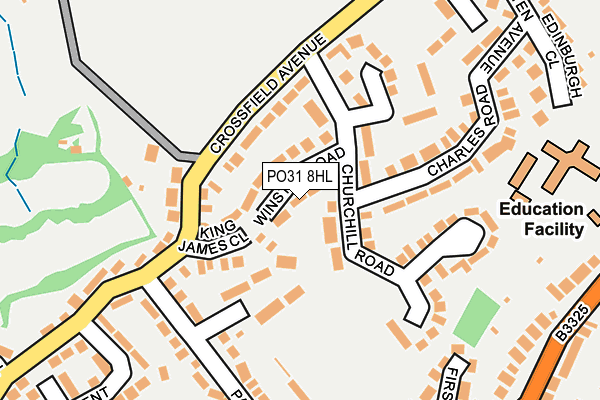 PO31 8HL map - OS OpenMap – Local (Ordnance Survey) PO31 8HL map - OS OpenMap – Local (Ordnance Survey)