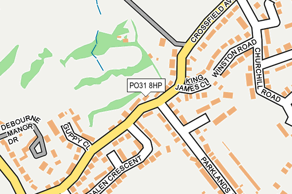PO31 8HP map - OS OpenMap – Local (Ordnance Survey) PO31 8HP map - OS OpenMap – Local (Ordnance Survey)