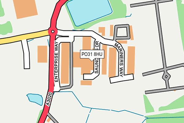 PO31 8HU map - OS OpenMap – Local (Ordnance Survey) PO31 8HU map - OS OpenMap – Local (Ordnance Survey)
