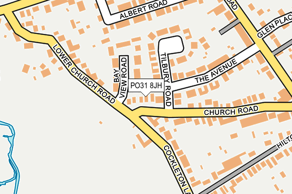 PO31 8JH map - OS OpenMap – Local (Ordnance Survey) PO31 8JH map - OS OpenMap – Local (Ordnance Survey)