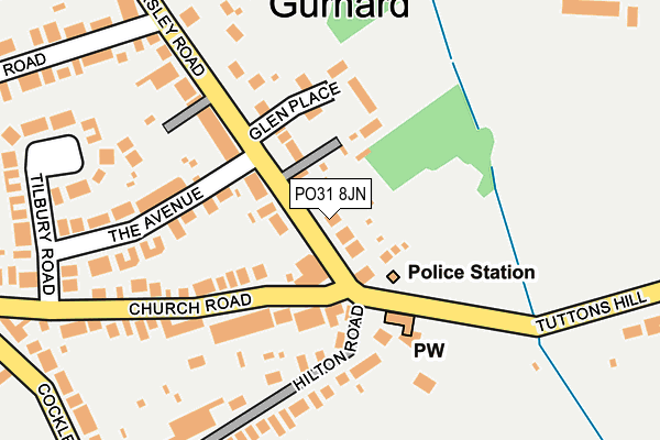 PO31 8JN map - OS OpenMap – Local (Ordnance Survey) PO31 8JN map - OS OpenMap – Local (Ordnance Survey)