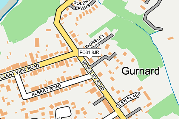 PO31 8JR map - OS OpenMap – Local (Ordnance Survey) PO31 8JR map - OS OpenMap – Local (Ordnance Survey)