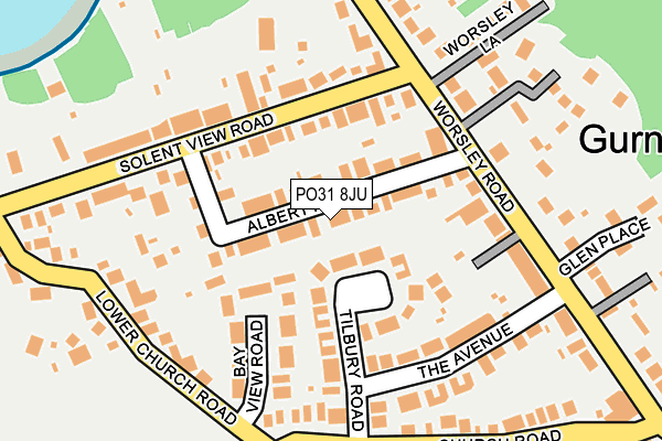 PO31 8JU map - OS OpenMap – Local (Ordnance Survey) PO31 8JU map - OS OpenMap – Local (Ordnance Survey)