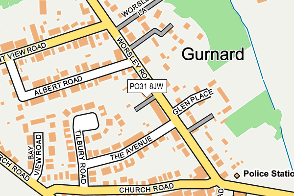 PO31 8JW map - OS OpenMap – Local (Ordnance Survey) PO31 8JW map - OS OpenMap – Local (Ordnance Survey)