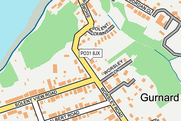 PO31 8JX map - OS OpenMap – Local (Ordnance Survey) PO31 8JX map - OS OpenMap – Local (Ordnance Survey)