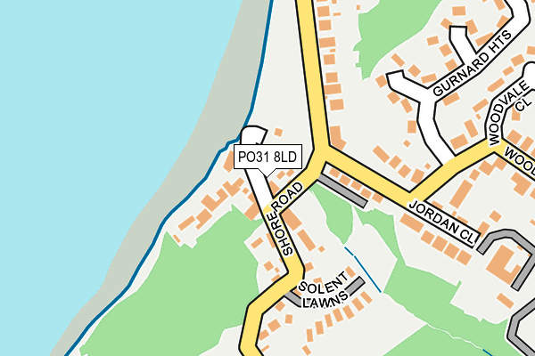 PO31 8LD map - OS OpenMap – Local (Ordnance Survey) PO31 8LD map - OS OpenMap – Local (Ordnance Survey)