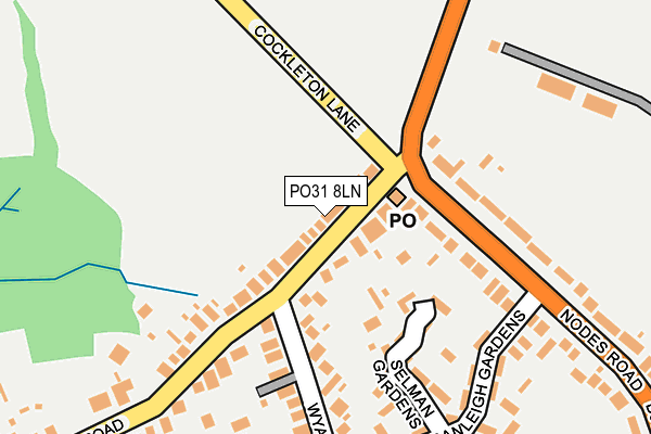 PO31 8LN map - OS OpenMap – Local (Ordnance Survey) PO31 8LN map - OS OpenMap – Local (Ordnance Survey)