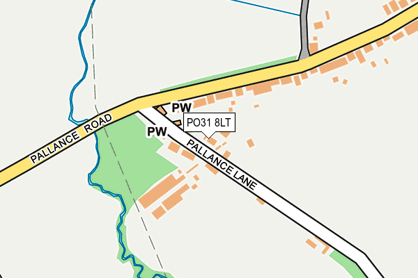 PO31 8LT map - OS OpenMap – Local (Ordnance Survey) PO31 8LT map - OS OpenMap – Local (Ordnance Survey)