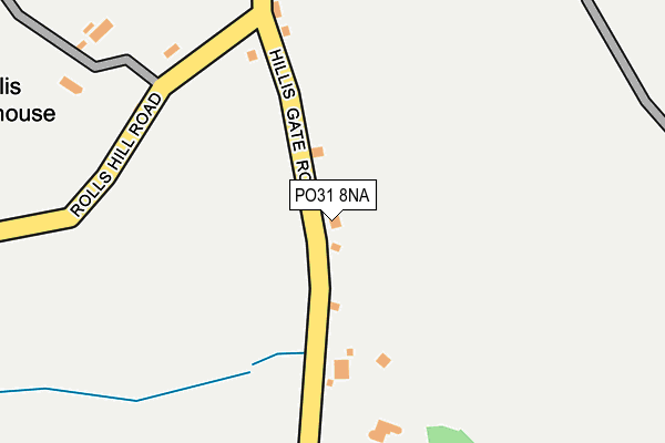 PO31 8NA map - OS OpenMap – Local (Ordnance Survey) PO31 8NA map - OS OpenMap – Local (Ordnance Survey)