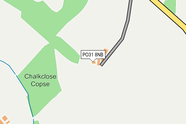 PO31 8NB map - OS OpenMap – Local (Ordnance Survey) PO31 8NB map - OS OpenMap – Local (Ordnance Survey)