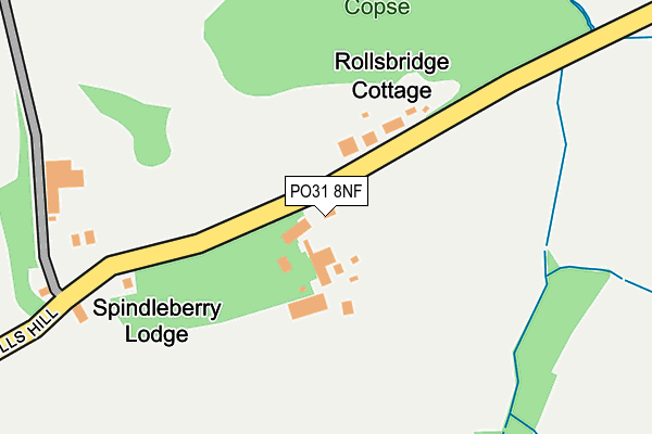 PO31 8NF map - OS OpenMap – Local (Ordnance Survey) PO31 8NF map - OS OpenMap – Local (Ordnance Survey)