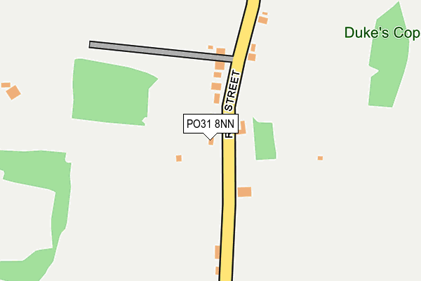 PO31 8NN map - OS OpenMap – Local (Ordnance Survey) PO31 8NN map - OS OpenMap – Local (Ordnance Survey)