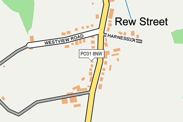 PO31 8NW map - OS OpenMap – Local (Ordnance Survey) PO31 8NW map - OS OpenMap – Local (Ordnance Survey)
