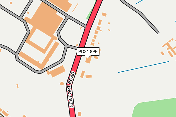PO31 8PE map - OS OpenMap – Local (Ordnance Survey) PO31 8PE map - OS OpenMap – Local (Ordnance Survey)