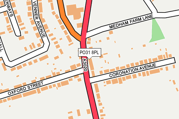 PO31 8PL map - OS OpenMap – Local (Ordnance Survey) PO31 8PL map - OS OpenMap – Local (Ordnance Survey)