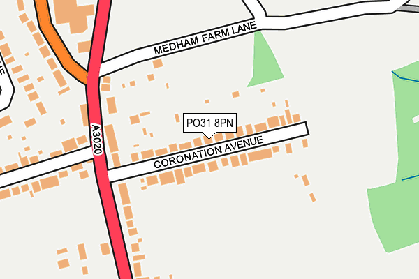 PO31 8PN map - OS OpenMap – Local (Ordnance Survey) PO31 8PN map - OS OpenMap – Local (Ordnance Survey)