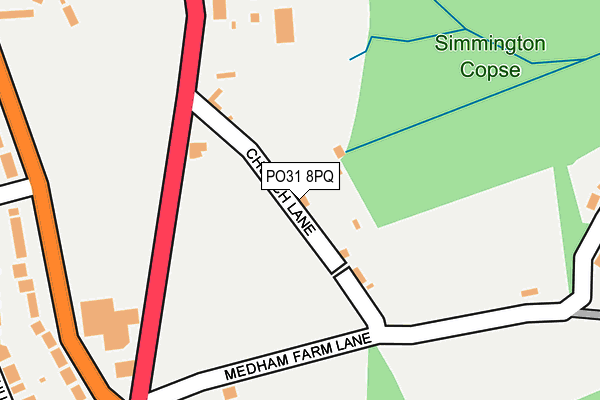 PO31 8PQ map - OS OpenMap – Local (Ordnance Survey) PO31 8PQ map - OS OpenMap – Local (Ordnance Survey)