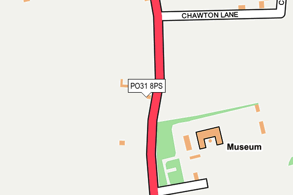 PO31 8PS map - OS OpenMap – Local (Ordnance Survey) PO31 8PS map - OS OpenMap – Local (Ordnance Survey)