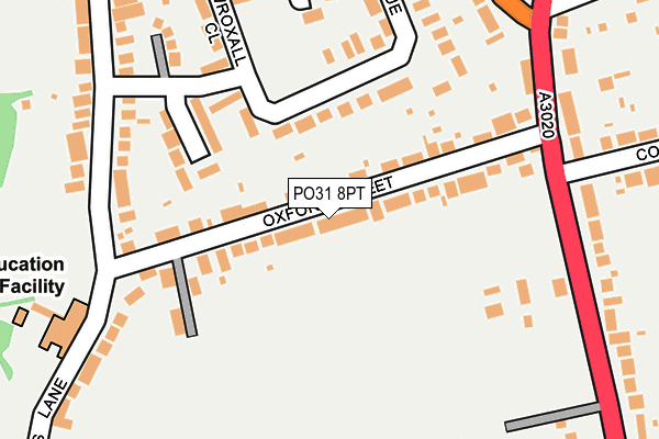 PO31 8PT map - OS OpenMap – Local (Ordnance Survey) PO31 8PT map - OS OpenMap – Local (Ordnance Survey)