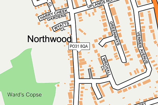 PO31 8QA map - OS OpenMap – Local (Ordnance Survey) PO31 8QA map - OS OpenMap – Local (Ordnance Survey)