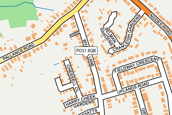 PO31 8QB map - OS OpenMap – Local (Ordnance Survey) PO31 8QB map - OS OpenMap – Local (Ordnance Survey)
