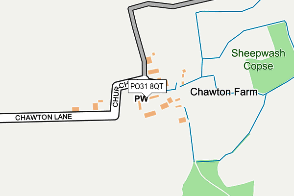 PO31 8QT map - OS OpenMap – Local (Ordnance Survey) PO31 8QT map - OS OpenMap – Local (Ordnance Survey)