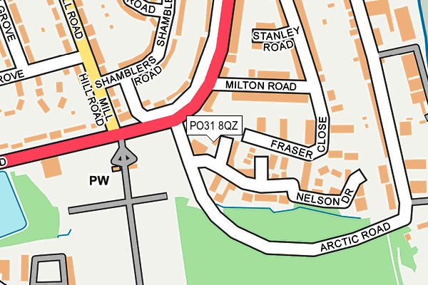 PO31 8QZ map - OS OpenMap – Local (Ordnance Survey) PO31 8QZ map - OS OpenMap – Local (Ordnance Survey)