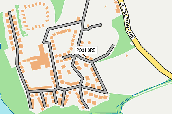 PO31 8RB map - OS OpenMap – Local (Ordnance Survey) PO31 8RB map - OS OpenMap – Local (Ordnance Survey)