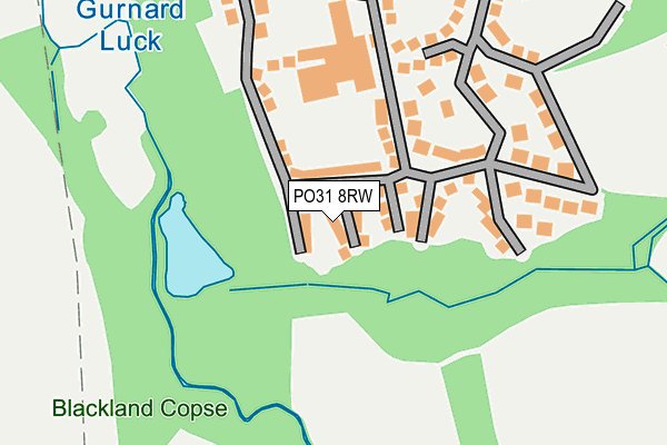 PO31 8RW map - OS OpenMap – Local (Ordnance Survey) PO31 8RW map - OS OpenMap – Local (Ordnance Survey)