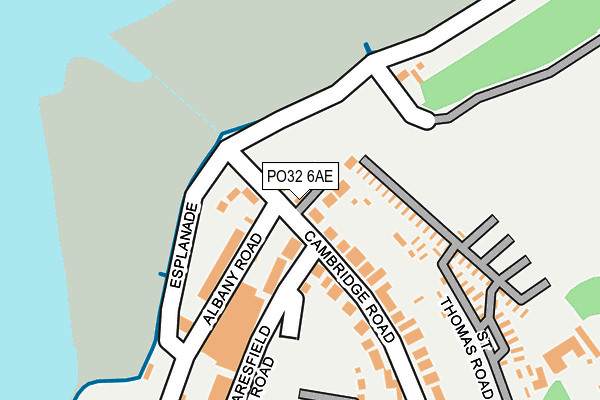PO32 6AE map - OS OpenMap – Local (Ordnance Survey) PO32 6AE map - OS OpenMap – Local (Ordnance Survey)