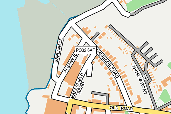 PO32 6AF map - OS OpenMap – Local (Ordnance Survey) PO32 6AF map - OS OpenMap – Local (Ordnance Survey)