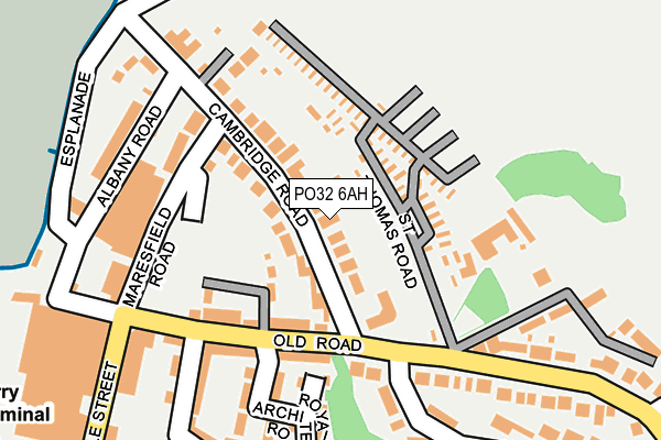 PO32 6AH map - OS OpenMap – Local (Ordnance Survey) PO32 6AH map - OS OpenMap – Local (Ordnance Survey)