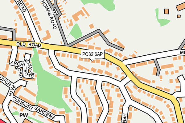PO32 6AP map - OS OpenMap – Local (Ordnance Survey) PO32 6AP map - OS OpenMap – Local (Ordnance Survey)