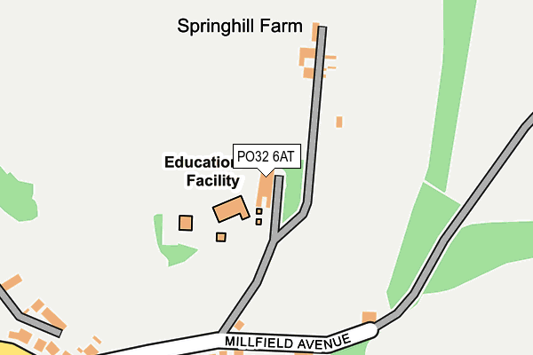 PO32 6AT map - OS OpenMap – Local (Ordnance Survey) PO32 6AT map - OS OpenMap – Local (Ordnance Survey)