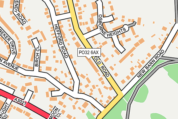 PO32 6AX map - OS OpenMap – Local (Ordnance Survey) PO32 6AX map - OS OpenMap – Local (Ordnance Survey)