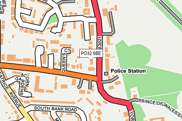 PO32 6BE map - OS OpenMap – Local (Ordnance Survey) PO32 6BE map - OS OpenMap – Local (Ordnance Survey)