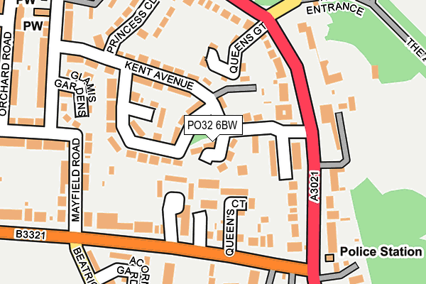 PO32 6BW map - OS OpenMap – Local (Ordnance Survey) PO32 6BW map - OS OpenMap – Local (Ordnance Survey)