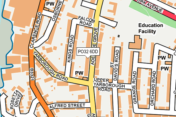 PO32 6DD map - OS OpenMap – Local (Ordnance Survey) PO32 6DD map - OS OpenMap – Local (Ordnance Survey)