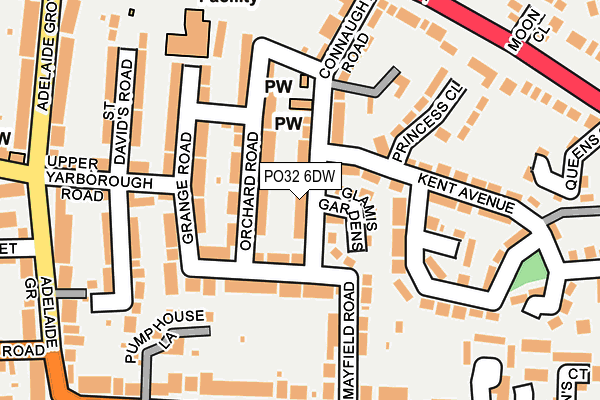 PO32 6DW map - OS OpenMap – Local (Ordnance Survey) PO32 6DW map - OS OpenMap – Local (Ordnance Survey)