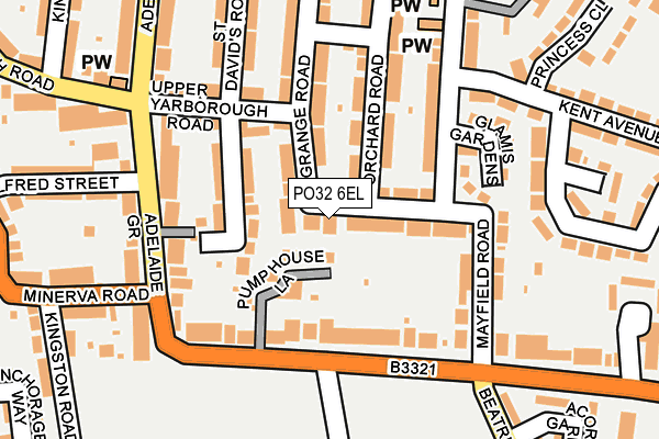 PO32 6EL map - OS OpenMap – Local (Ordnance Survey) PO32 6EL map - OS OpenMap – Local (Ordnance Survey)