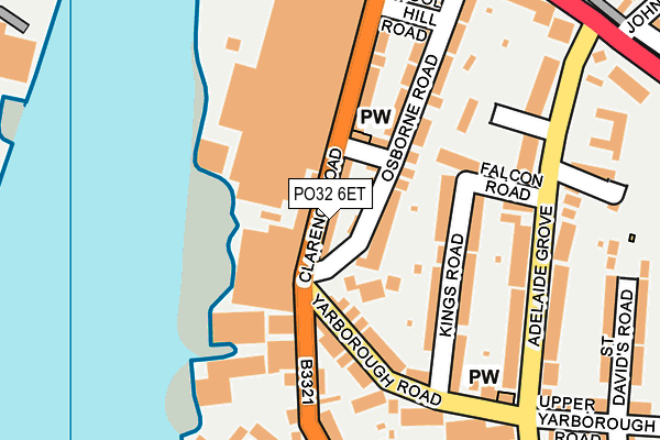 PO32 6ET map - OS OpenMap – Local (Ordnance Survey) PO32 6ET map - OS OpenMap – Local (Ordnance Survey)