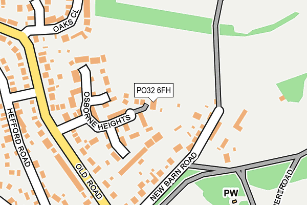 PO32 6FH map - OS OpenMap – Local (Ordnance Survey) PO32 6FH map - OS OpenMap – Local (Ordnance Survey)