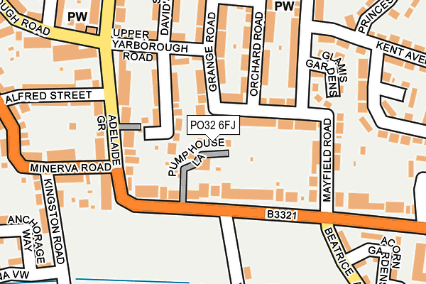 PO32 6FJ map - OS OpenMap – Local (Ordnance Survey) PO32 6FJ map - OS OpenMap – Local (Ordnance Survey)