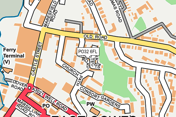 PO32 6FL map - OS OpenMap – Local (Ordnance Survey) PO32 6FL map - OS OpenMap – Local (Ordnance Survey)