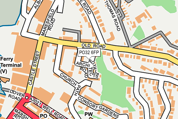 PO32 6FP map - OS OpenMap – Local (Ordnance Survey) PO32 6FP map - OS OpenMap – Local (Ordnance Survey)